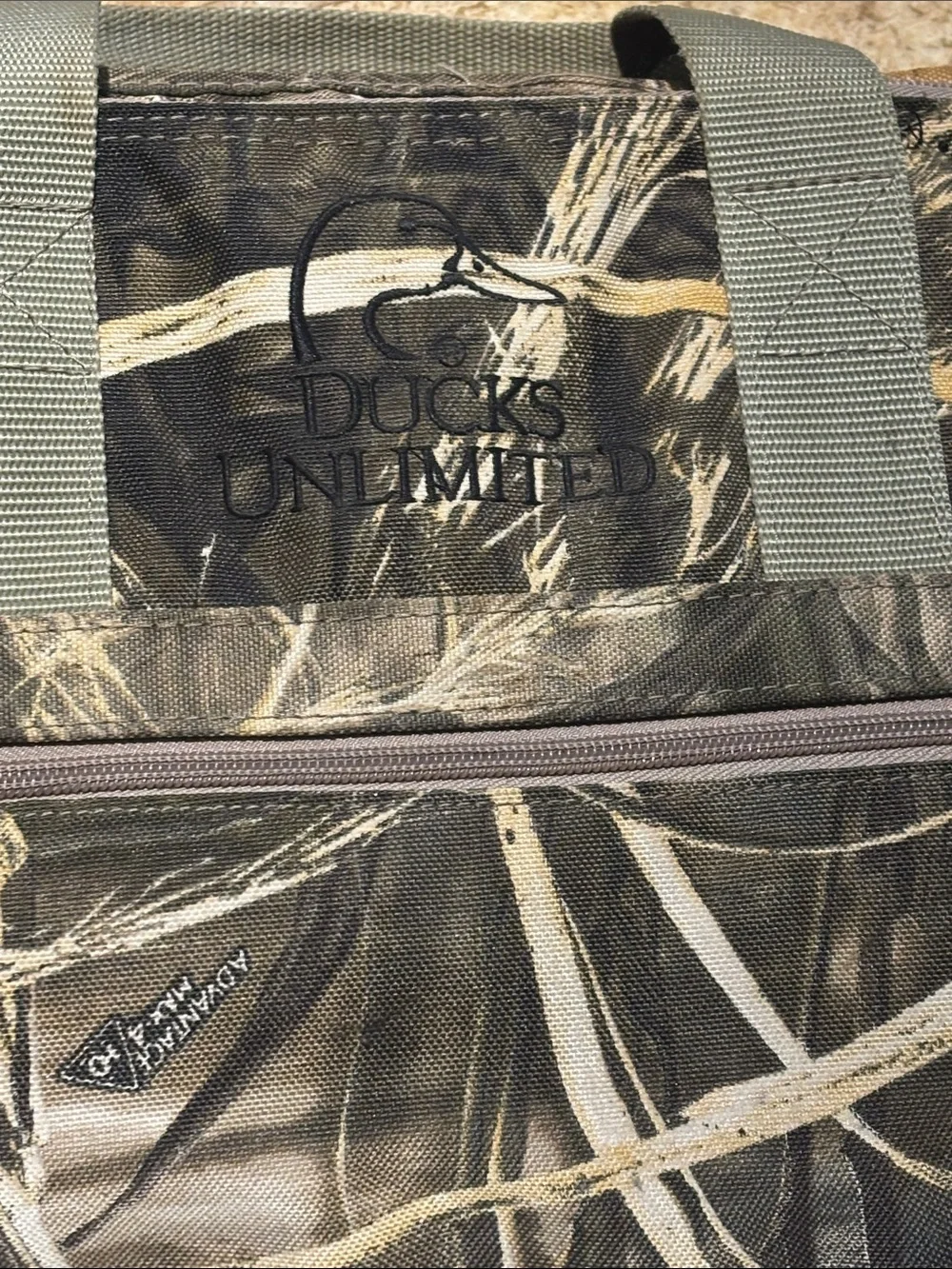 Duck Unlimited Camouflage Duffel Bag in Brown/Green